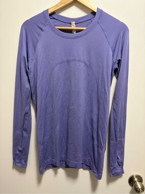 Lululemon Swiftly Tech Long-Sleeve Shirt 2.0 in Dark Lavender Women’s Size 8